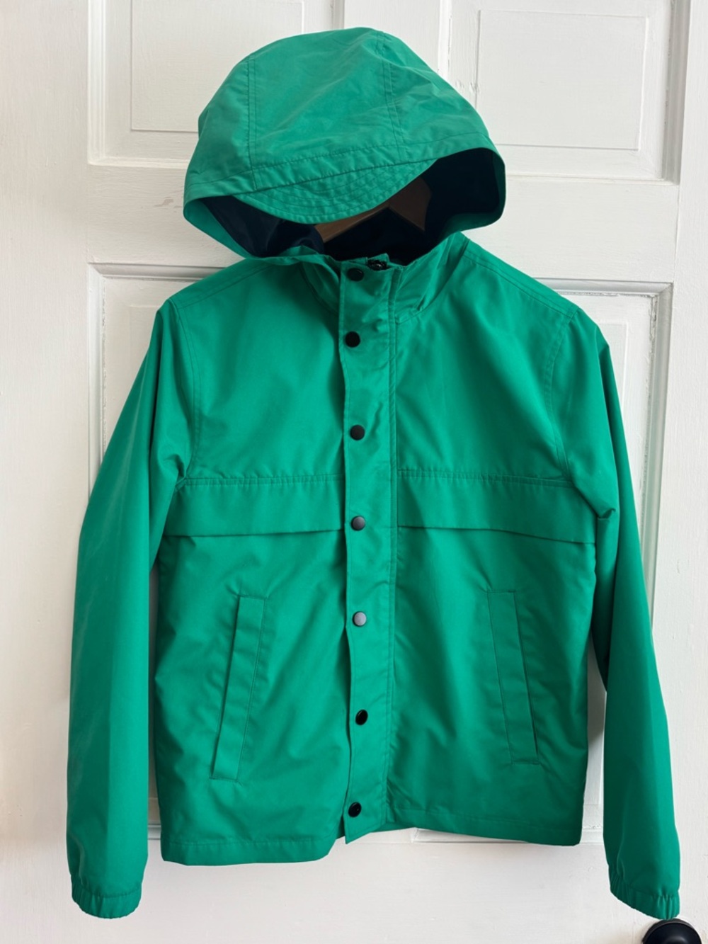 Vibrant Old Navy Emerald Green Rain Jacket Coat - Size XL - 14/16
